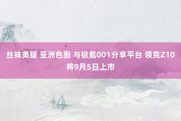 丝袜美腿 亚洲色图 与极氪001分享平台 领克Z10将9月5日上市