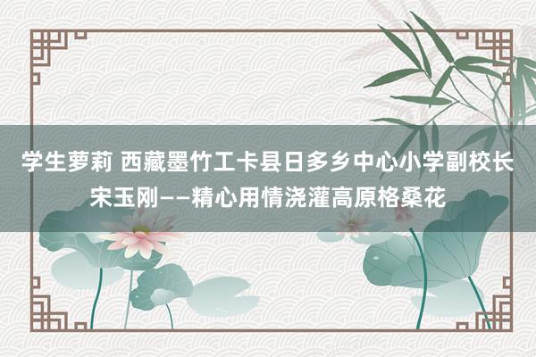 学生萝莉 西藏墨竹工卡县日多乡中心小学副校长宋玉刚——精心用情浇灌高原格桑花