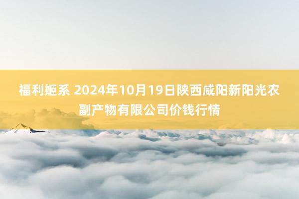 福利姬系 2024年10月19日陕西咸阳新阳光农副产物有限公司价钱行情