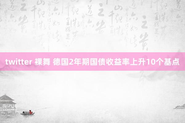 twitter 裸舞 德国2年期国债收益率上升10个基点