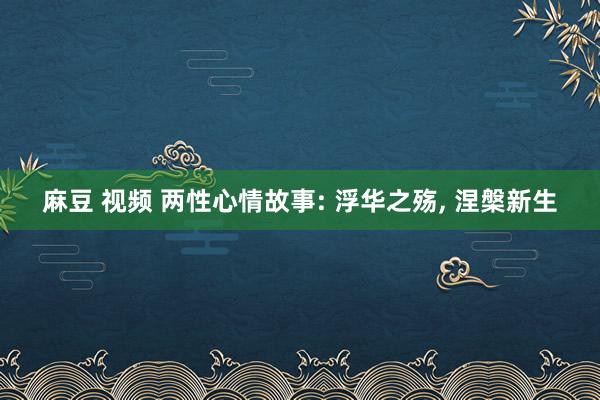 麻豆 视频 两性心情故事: 浮华之殇, 涅槃新生