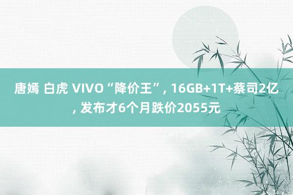 唐嫣 白虎 VIVO“降价王”， 16GB+1T+蔡司2亿， 发布才6个月跌价2055元