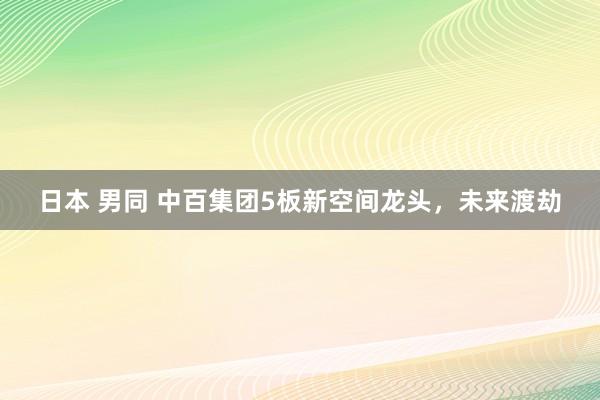 日本 男同 中百集团5板新空间龙头，未来渡劫