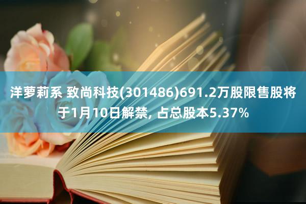 洋萝莉系 致尚科技(301486)691.2万股限售股将于1月10日解禁， 占总股本5.37%