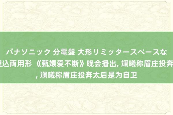 パナソニック 分電盤 大形リミッタースペースなし 露出・半埋込両用形 《甄嬛爱不断》晚会播出， 斓曦称眉庄投奔太后是为自卫